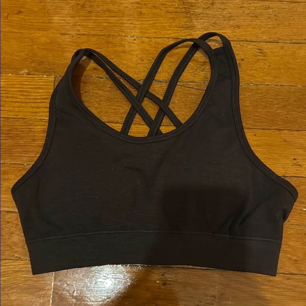 Alphalete Brown Strappy Sports Bra